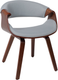Миниатюра изображения товара Стул AksHome Dandee (светло-серый/орех)