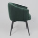 Миниатюра изображения товара Кресло мягкое AksHome Melon поворотное (темно-зеленый велюр/черный)