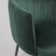 Миниатюра изображения товара Кресло мягкое AksHome Melon поворотное (темно-зеленый велюр/черный)