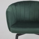 Миниатюра изображения товара Кресло мягкое AksHome Melon поворотное (темно-зеленый велюр/черный)