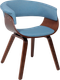 Миниатюра изображения товара Стул AksHome Mody (ткань, небесный XC188-26/орех)