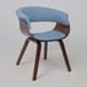Миниатюра изображения товара Стул AksHome Mody (ткань, небесный XC188-26/орех)