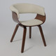 Миниатюра изображения товара Стул AksHome Mody  (экокожа, кремовый/орех)