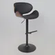 Миниатюра изображения товара Стул барный AksHome Rocker (экокожа, черный/черный)