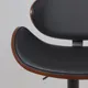 Миниатюра изображения товара Стул барный AksHome Rocker (экокожа, черный/черный)