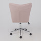 Миниатюра изображения товара Кресло офисное AksHome Bella Chrome Velluto 37 (велюр/пыльная роза)