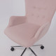 Миниатюра изображения товара Кресло офисное AksHome Bella Chrome Velluto 37 (велюр/пыльная роза)