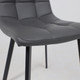 Миниатюра изображения товара Стул AksHome Рой (темно-серый экокожа/черный)