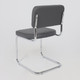 Миниатюра изображения товара Стул офисный AksHome Славия Люкс Pegaso (темно-серая экокожа/хром)
