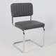 Миниатюра изображения товара Стул офисный AksHome Славия Люкс Pegaso (темно-серая экокожа/хром)