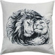 Миниатюра изображения товара Подушка декоративная MATEX Melange Лев и львица / 66-989 (серый/бежевый/черный/серый)