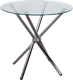 Миниатюра изображения товара Обеденный стол AksHome Selia 800x760x8мм (стекло/хром)