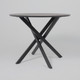 Миниатюра изображения товара Обеденный стол Аврора Мехико (камень черный/черный матовый)