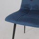 Миниатюра изображения товара Стул Алвест AV 406-N (синий бархат Confetti deep ocean/черный)