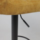 Миниатюра изображения товара Стул барный AksHome Logos (горчичный шенилл Ote Canna 273/черный)