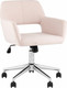 Миниатюра изображения товара Кресло офисное Stool Group Ross Chrome 50-19 (рогожка, светло-розовый)