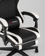 Миниатюра изображения товара Кресло геймерское TopChairs Prophet с оттоманкой GF-8086 (черно-белый)