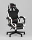 Миниатюра изображения товара Кресло геймерское TopChairs Prophet с оттоманкой GF-8086 (черно-белый)