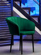 Миниатюра изображения товара Стул Памир Версаль F74 Поворотный (зеленый/черная опора)