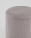 Миниатюра изображения товара Пуф Stool Group Эмили 19A205CG-17 (серебро/вельвет серый)