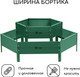 Миниатюра изображения товара Грядка модульная GREENGO Клумба оцинкованная 2 яруса 60-100см (зеленый)