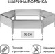 Миниатюра изображения товара Грядка модульная GREENGO Клумба оцинкованная 100см