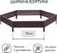 Миниатюра изображения товара Грядка модульная GREENGO Клумба оцинкованная 140см (шоколад)