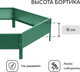 Миниатюра изображения товара Грядка модульная GREENGO Клумба оцинкованная 140см (зеленый)