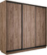 Миниатюра изображения товара Шкаф-купе ТриЯ Румер-2 СШК 3.180.60-11.11.11 Н 3-х дверный , Ду (дуб крафт табачный/черный)