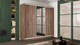 Миниатюра изображения товара Шкаф-купе ТриЯ Румер-2 СШК 3.180.60-13.11.13 3-х дверный (дуб крафт табачный/зеркало/дуб крафт табачный/зеркало)