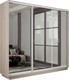 Миниатюра изображения товара Шкаф-купе ТриЯ Румер-2 СШК 3.180.60-13.13.13 3-х дверный (ясень шимо светлый/зеркало/зеркало/зеркало)