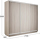 Миниатюра изображения товара Шкаф-купе ТриЯ Румер-2 СШК 3.210.70-11.11.11 3-х дверный (ясень шимо светлый/ясень шимо светлый/ясень шимо светлый/ясень шимо светлый)