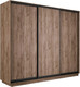 Миниатюра изображения товара Шкаф-купе ТриЯ Румер-2 СШК 3.210.70-11.11.11 Н 3-х дверный (дуб крафт табачный/дуб крафт табачный/черный профиль)