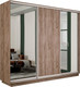Миниатюра изображения товара Шкаф-купе ТриЯ Румер-2 СШК 3.210.70-13.11.13 3-х дверный (дуб крафт табачный/зеркало/дуб крафт табачный/зеркало)