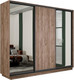 Миниатюра изображения товара Шкаф-купе ТриЯ Румер-2 СШК 3.210.70-13.11.13 Н 3-х дверный (дуб крафт табачный/зеркало/дуб крафт табачный/зеркало/черный профиль)