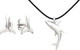 Миниатюра изображения товара Комплект ювелирных украшений из серебра ZORKA Морские обитатели (колье 0540051 55см, серьги 0300214)