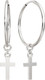 Миниатюра изображения товара Комплект ювелирных украшений из серебра ZORKA Крестики (кольцо 0105007.REL р.18, крестик 0440294.ZZ, серьги 0361503/1, браслет 0670064.02 18см)