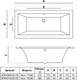 Миниатюра изображения товара Ванна акриловая Alba Spa Kero 170x80