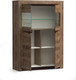 Миниатюра изображения товара Шкаф с витриной Олмеко Лючия 33.15 (кейптаун/венге/белый)