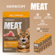 Миниатюра изображения товара Влажный корм для кошек Мираторг Meat для взрослых кошек всех пород рагу с курочкой (28x75г)