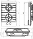 Миниатюра изображения товара Газовая варочная панель Konigin Flash 302 BKG