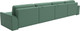 Миниатюра изображения товара Диван П-образный Лига Диванов Лига-048 лонг / 128343 (рогожка амур зеленый)
