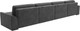 Миниатюра изображения товара Диван П-образный Лига Диванов Лига-048 лонг / 128345 (велюр темно-серый)
