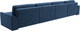 Миниатюра изображения товара Диван П-образный Лига Диванов Лига-048 лонг / 128347 (велюр синий)