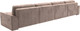 Миниатюра изображения товара Диван П-образный Лига Диванов Лига-048 лонг / 128355 (велюр бежевый)