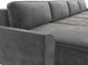 Миниатюра изображения товара Диван П-образный Лига Диванов Лига-048 лонг / 128357 (велюр серый)