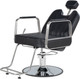 Миниатюра изображения товара Кресло парикмахерское Элеганс МД-9247 (черный, с откидной спинкой)