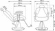 Миниатюра изображения товара Кресло парикмахерское Элеганс МД-9229 (черный, с откидной спинкой)