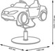 Миниатюра изображения товара Кресло парикмахерское Элеганс Машинка детское (белый)