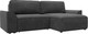 Миниатюра изображения товара Диван угловой Лига Диванов Лига-048 универсальный / 128270 (велюр темно-серый)